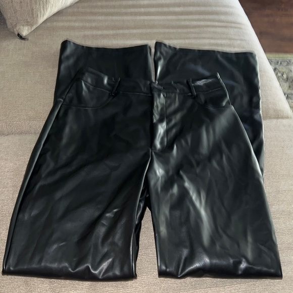 Leather Look Trousers - Picture 1 of 8